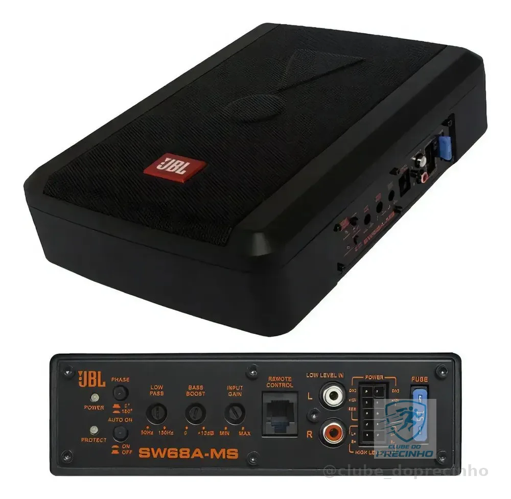 Caixa Amplificada Ativa Jbl Sw68a-ms Slim 6x8 Polegadas 100w Rms