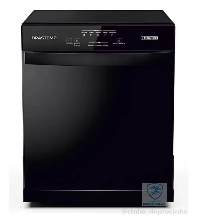 Lava Louças Brastemp 8 Serviços Preta - BLF08AE Preto