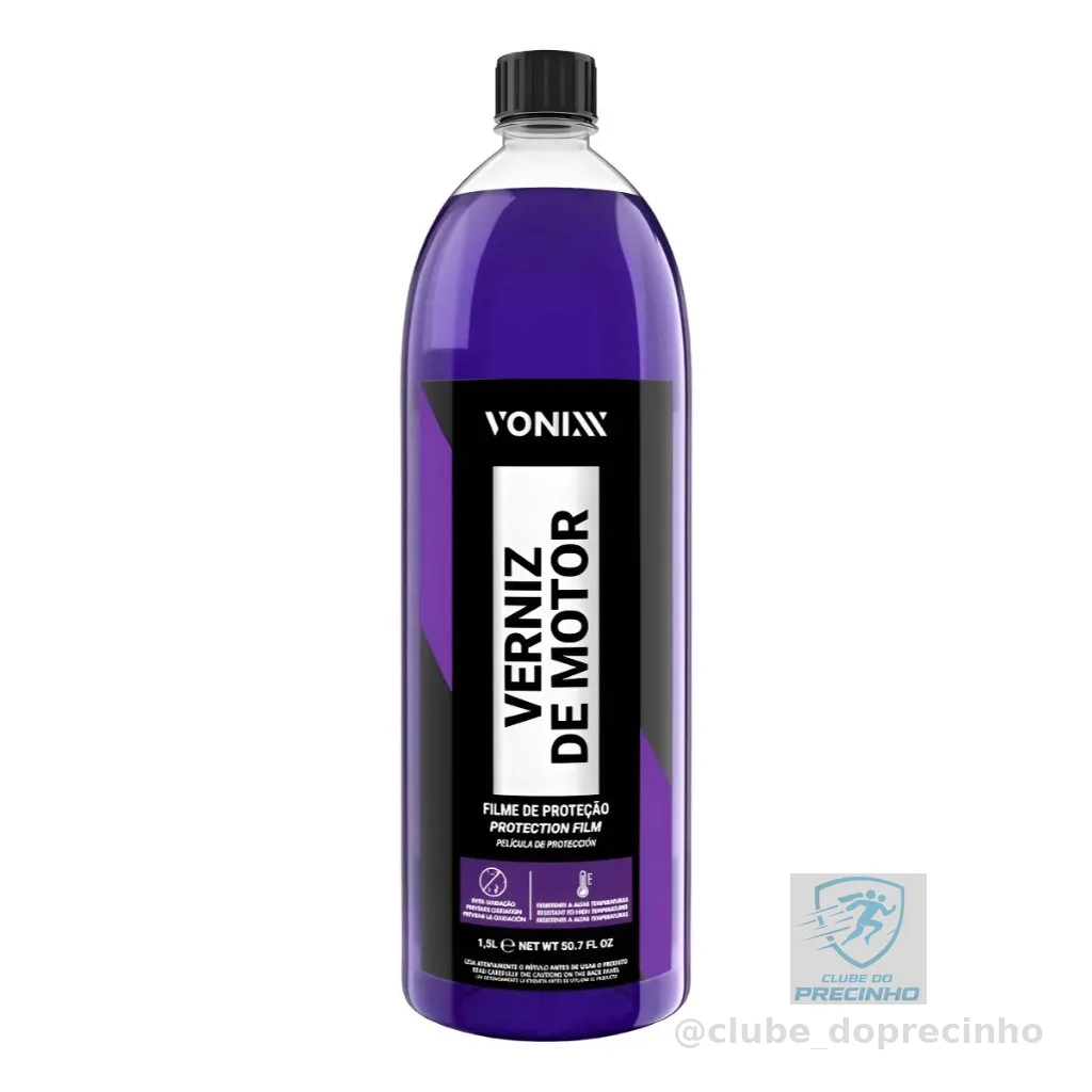Verniz Motor 1,5 Litros Vonixx Protege Da Brilho Renova Motor