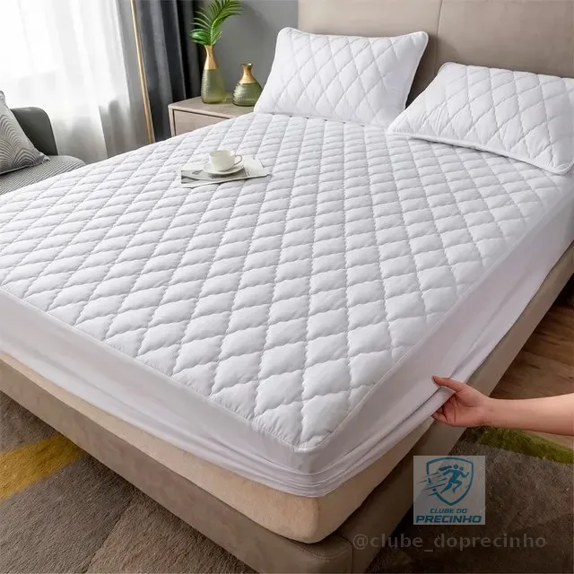 Capa Protetora Colchão Box Casal Padrão Matelado Impermeável