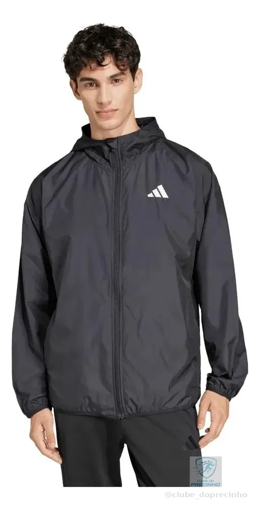 Corta-vento Masculino Malha Essentials Big Logo adidas Preto G