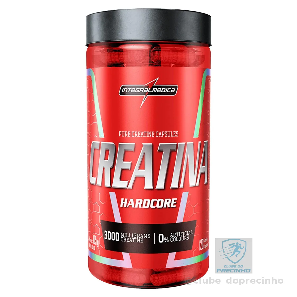 Integralmedica Creatina Hardcore 120 Cápsulas Pura Monohidratada