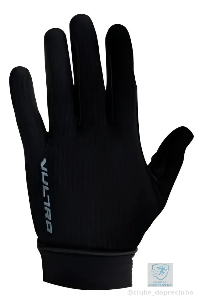 Luva Ciclismo Vultro Rise Dedo Fechado Preto - La Maglia Tamanho G