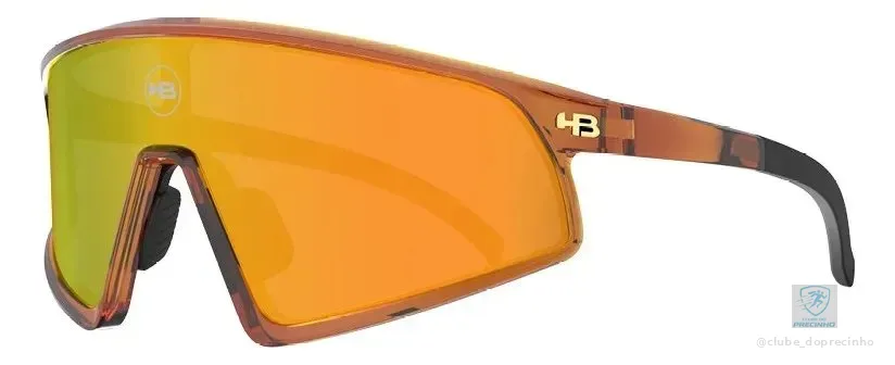 Óculos De Ciclismo Hb Ion Burnt Honey Orange Chrome Laranja