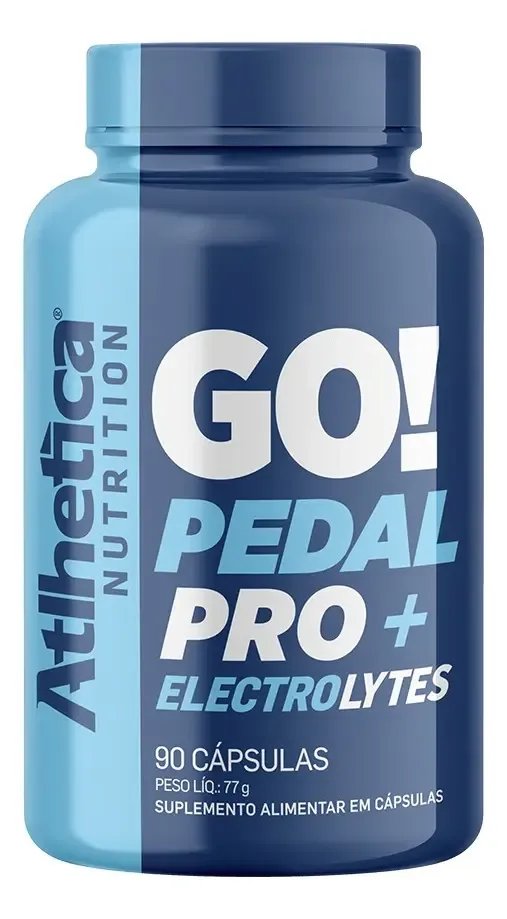 Atlhetica Go! Pedal Pro Cápsulas Eletrólitos Suplemento Esportivo 90 Cáps