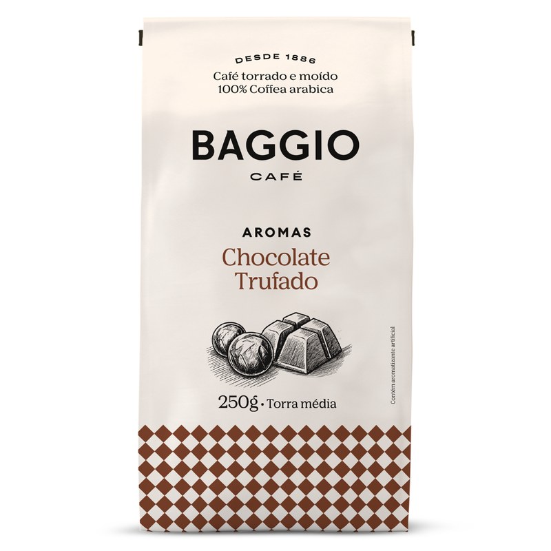 Baggio Café Café Torrado E Moído Aroma De Chocolate Trufado 250G