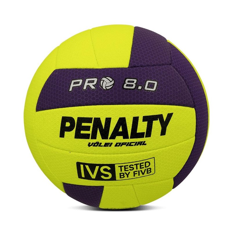 Bola VôleiI 8 Pro IX PENALTY, Amarelo, 67 cm