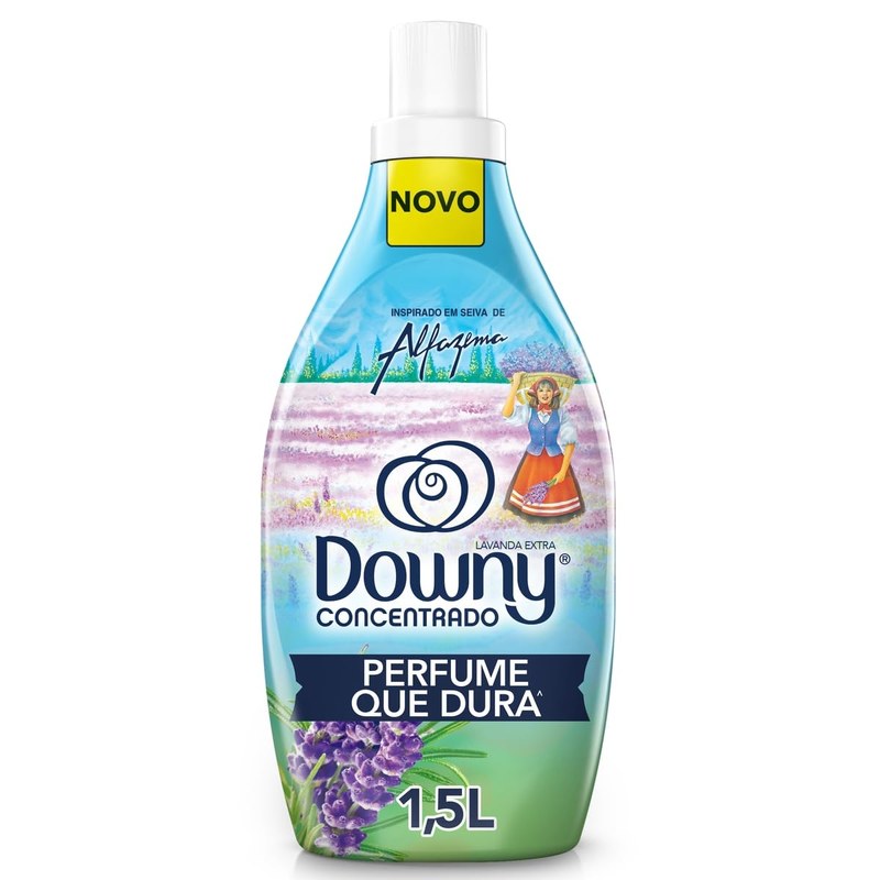 Downy Amaciante Concentrado Seiva de Alfazema 1.5L, Rende 6L, Perfume com Lavanda