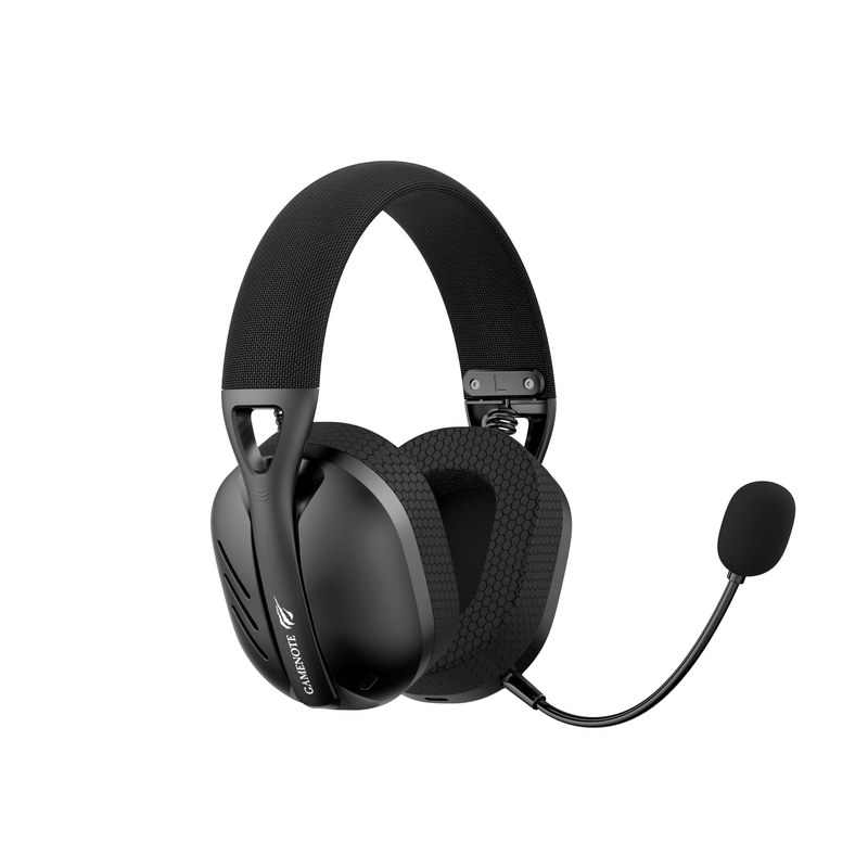Havit Fone de Ouvido Headset Gamer Fuxi-H3 Black Com Fio e Sem Fio, Wireless 2,4GHz, Bluetooth, Cabo USB-C