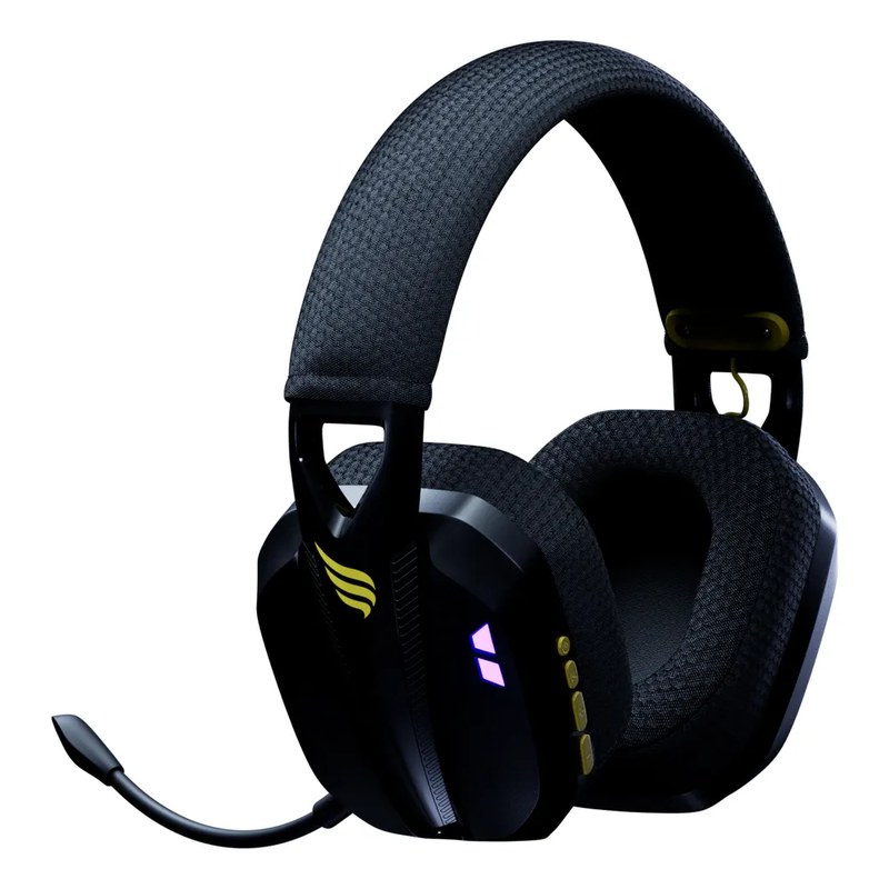 Headset Gamer Sem Fio Fallen Pantera Eco Light Wireless Preto 50mm Bateria 45h