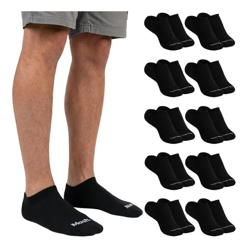Kit 10 Pares Meias Mash Invisível Esportiva Algodão Original