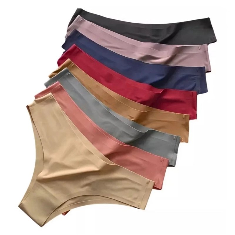 Kit 5 Calcinhas Sem Costura Não Marca Calcinha Corte a Laser Tanga*