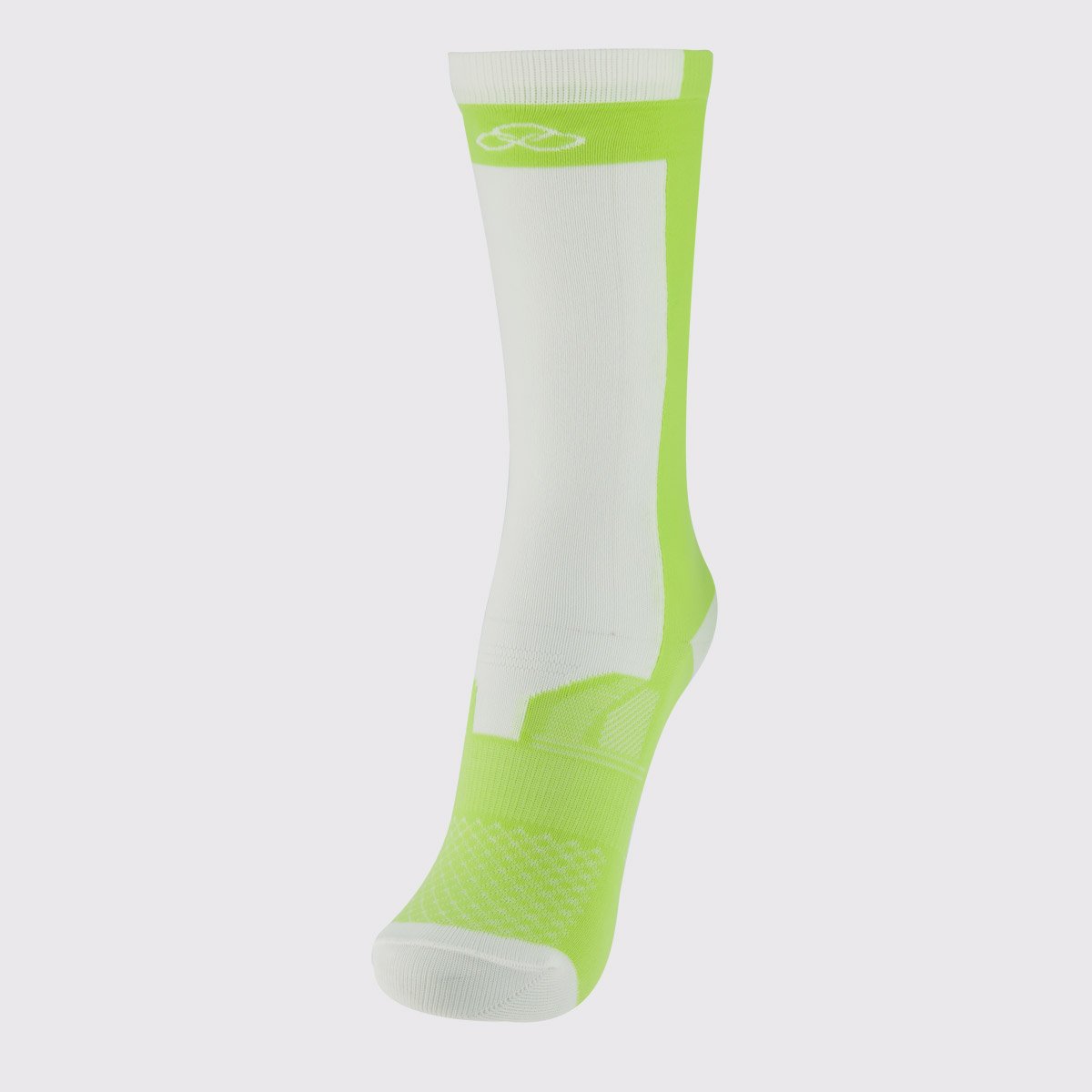 Meia Olympikus Performance BPC Cano Médio Feminina Verde e Branca 