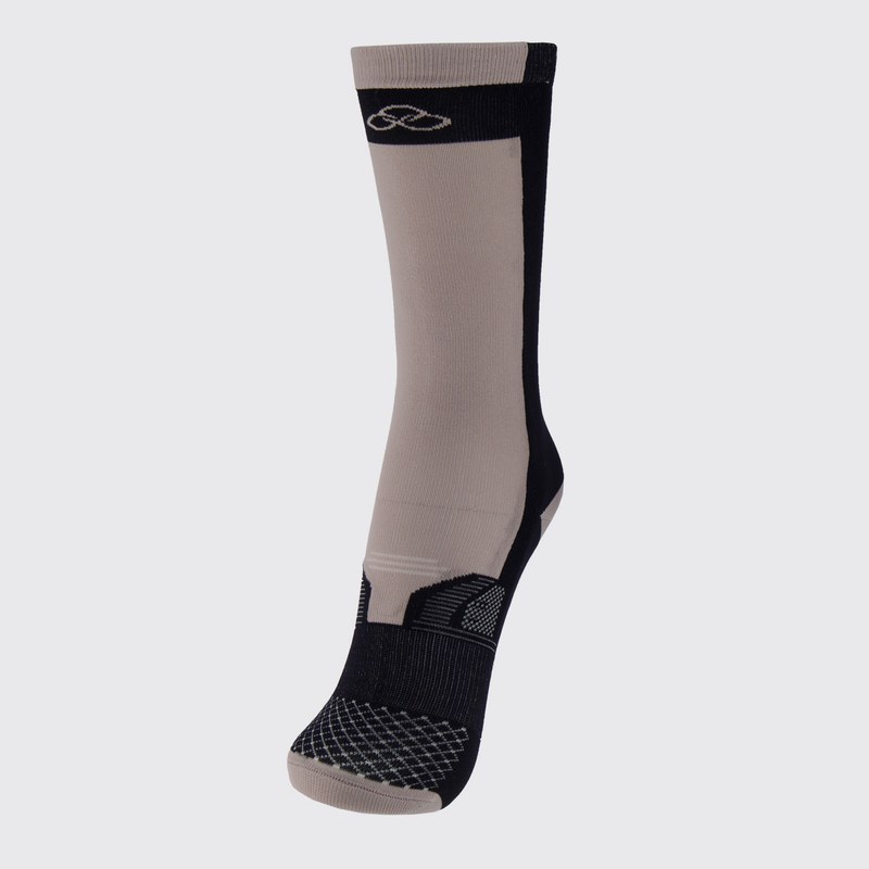 Meia Olympikus Performance BPC Cano Médio Preta e Cinza - FutFanatics