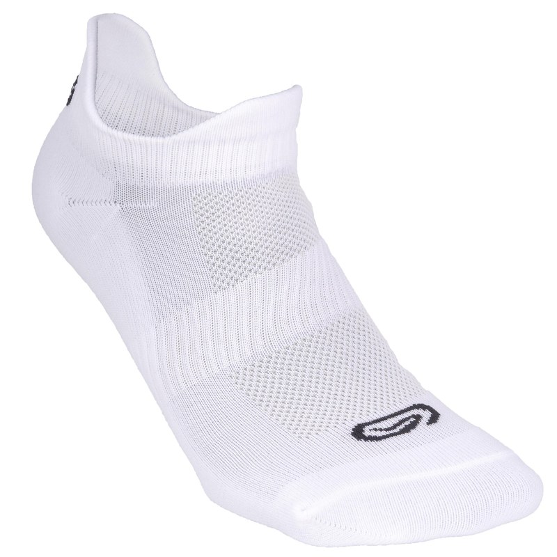 Meias de Corrida Confort Soquete Kit com 1 Par Kalenji Branca