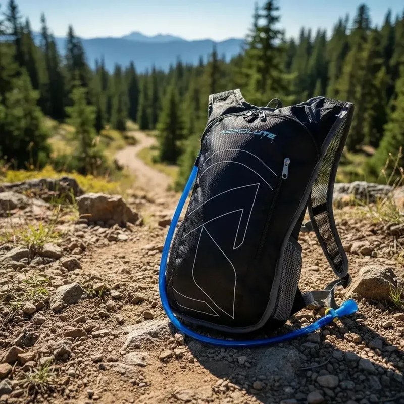 Mochila Hidratação Absolute Nero 2l Mangueira Bike Camelback Preto Liso