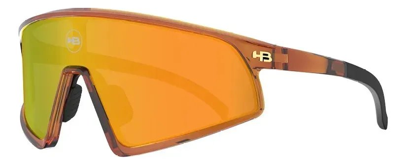 Óculos De Ciclismo Hb Ion Burnt Honey Orange Chrome Laranja