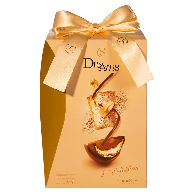 Ovo de Páscoa Dreams Mil folhas 400g Cacau Show