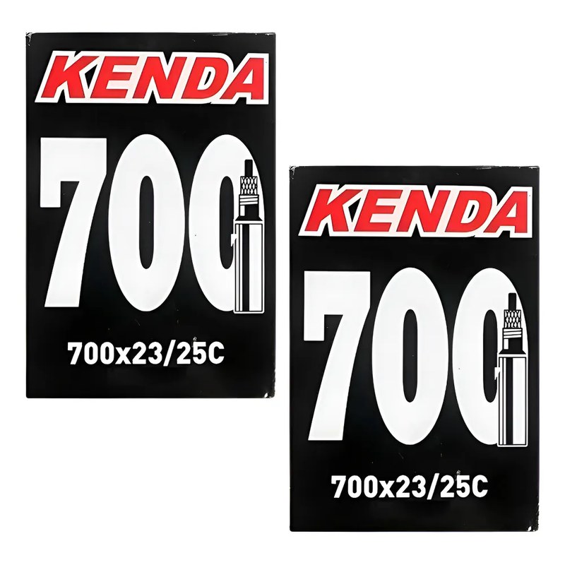 Par Câmara Ar Speed Kenda 700x23/25 Valvula Presta 48mm Presta