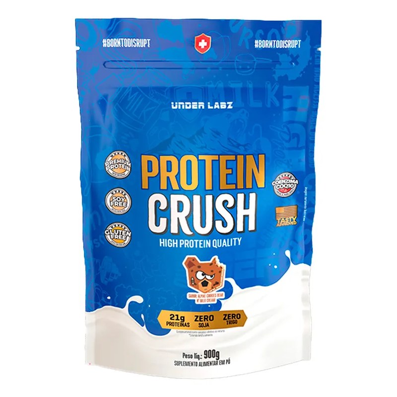 Protein Crush Refil 900g - Under Labz Sabor Cookies Bear