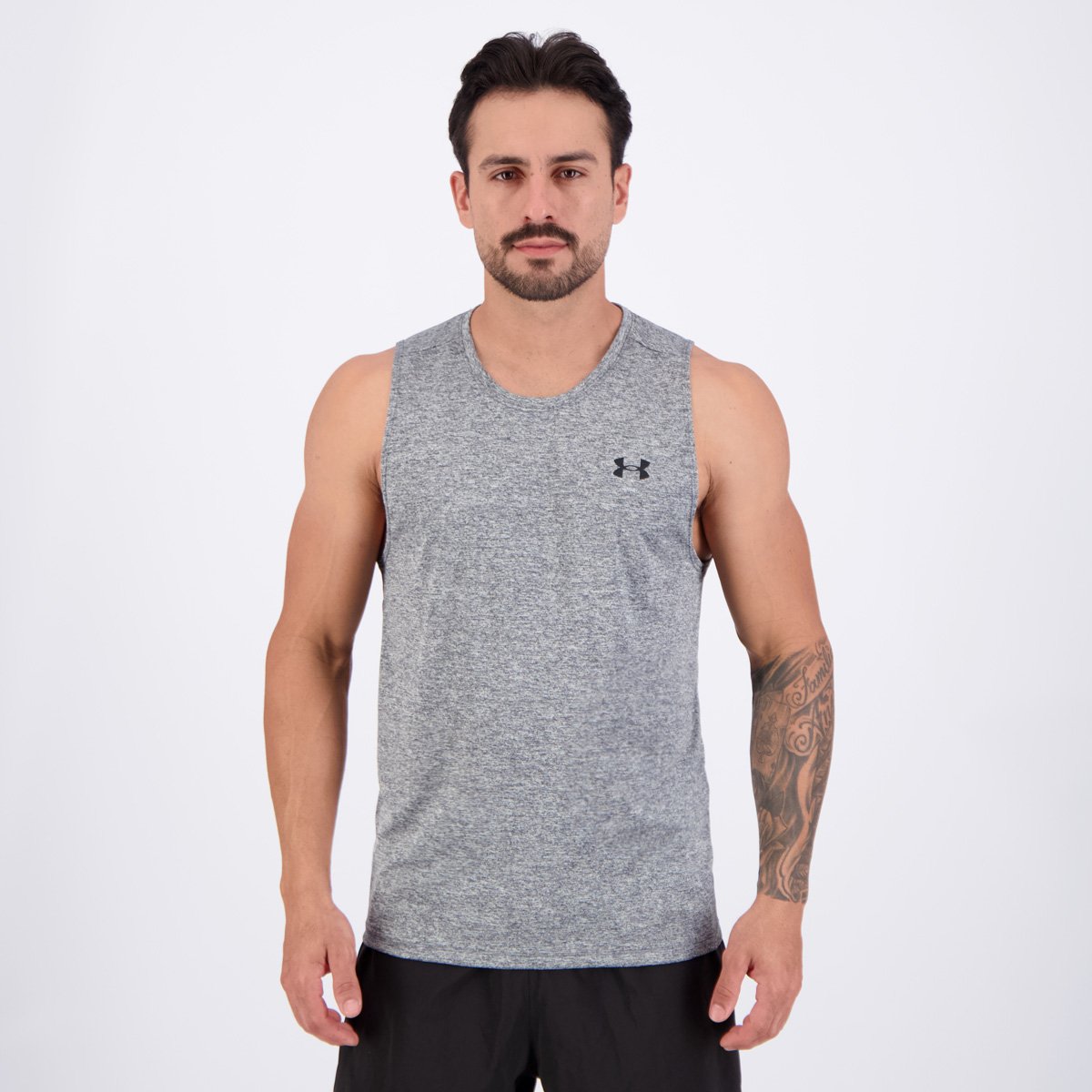 Regata Under Armour Tech Tank Cinza - Futfanatics