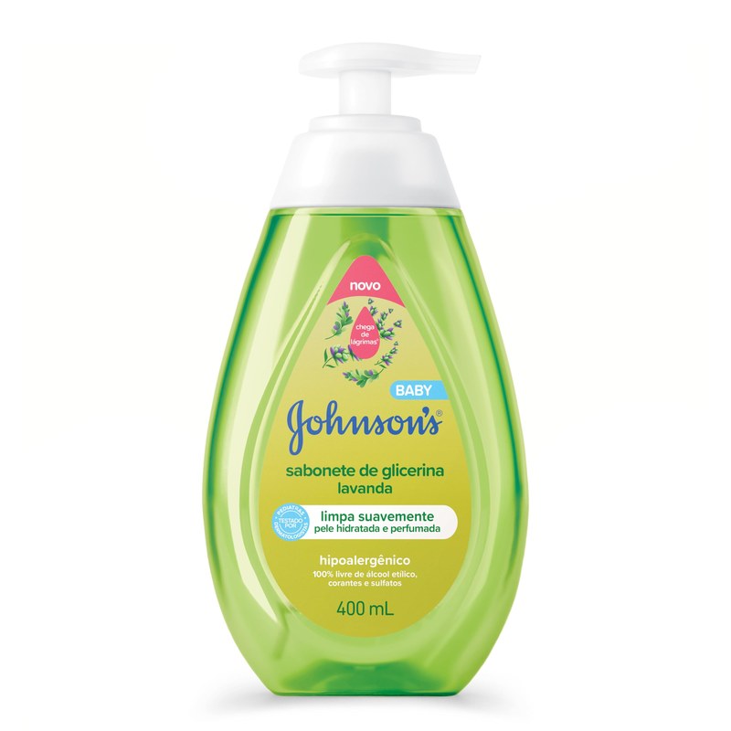 Sabonete Líquido Glicerina Lavanda JOHNSON’S® Baby, 400mL