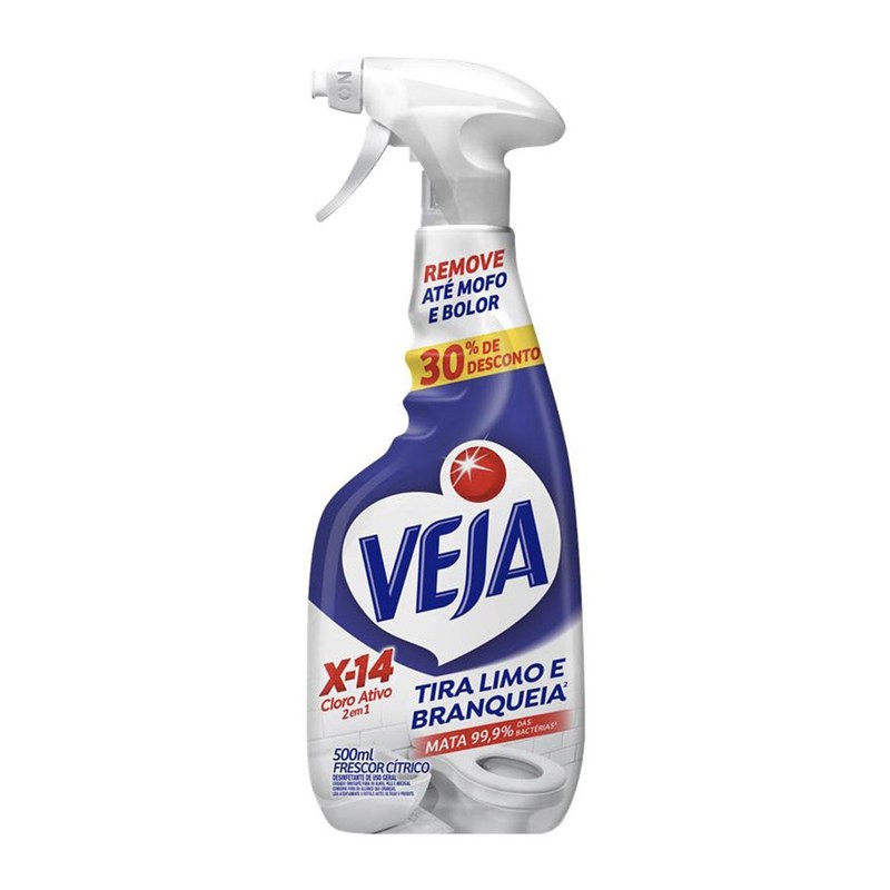 Spray Tira Limo Veja Banheiro X14 500ml Oferta