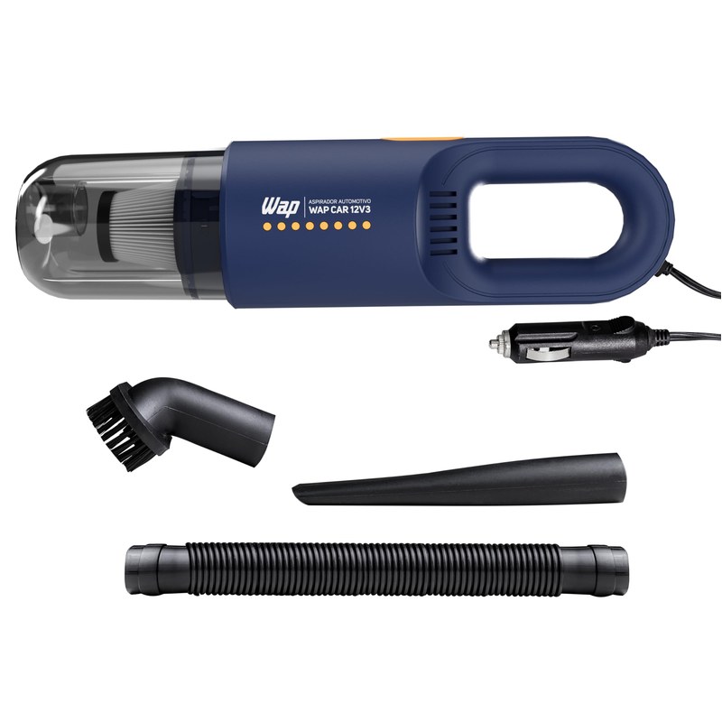 WAP Aspirador Automotivo Portátil 12V, 420ML SÓLIDO, FILTRO HEPA, CABO DE 3,7M CAR 12V3