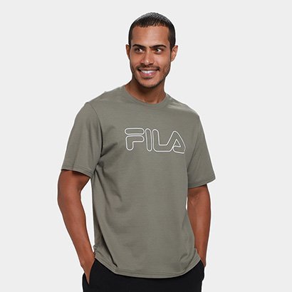 Camiseta Fila Letter Outline Masculina
