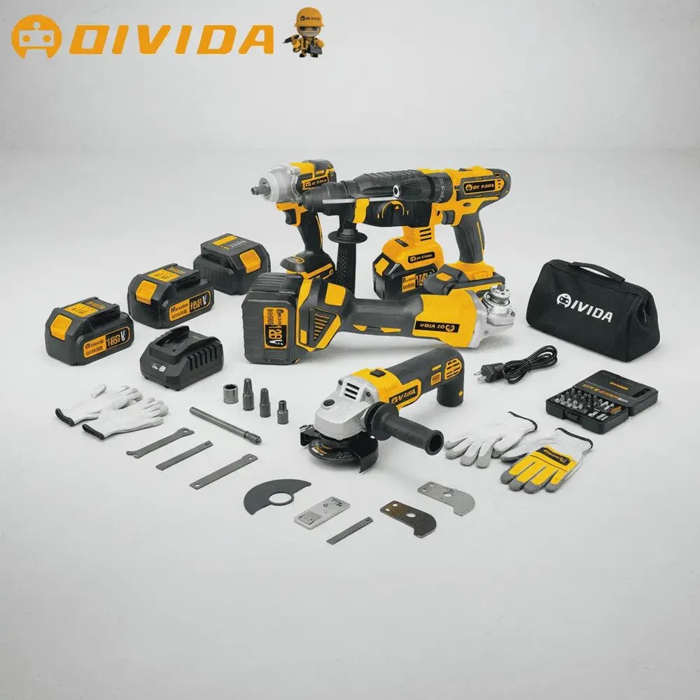 Kit Ferramentas Elétricas 128v Conjunto 4 Peças Profissional