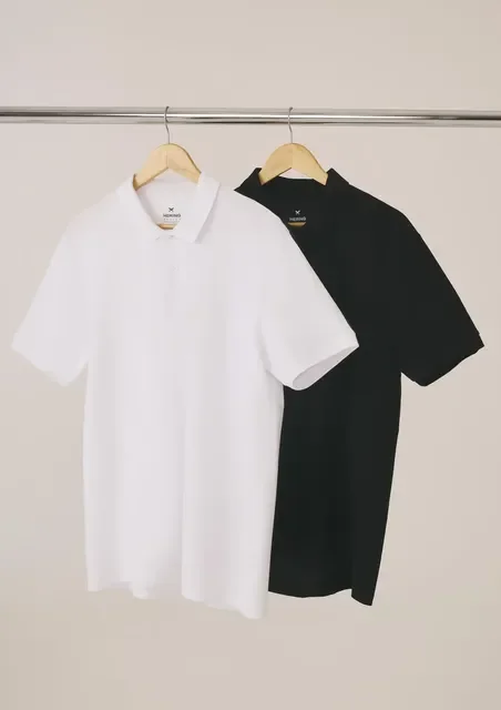 Kit Com 2 Camisas Polo Básicas Masculinas Hering