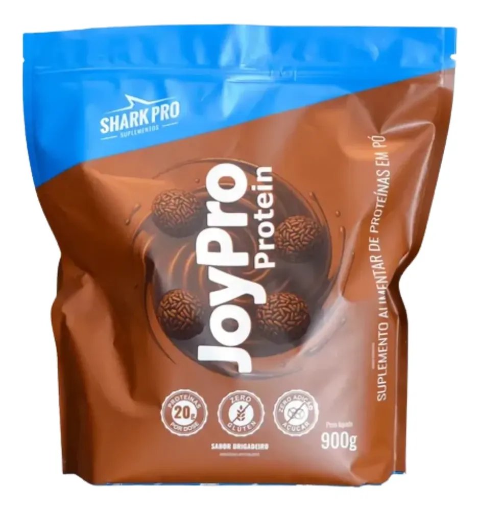 Whey Protein Joypro 100% Gourmet + Colageno 900g - Shark Pro Brigadeiro