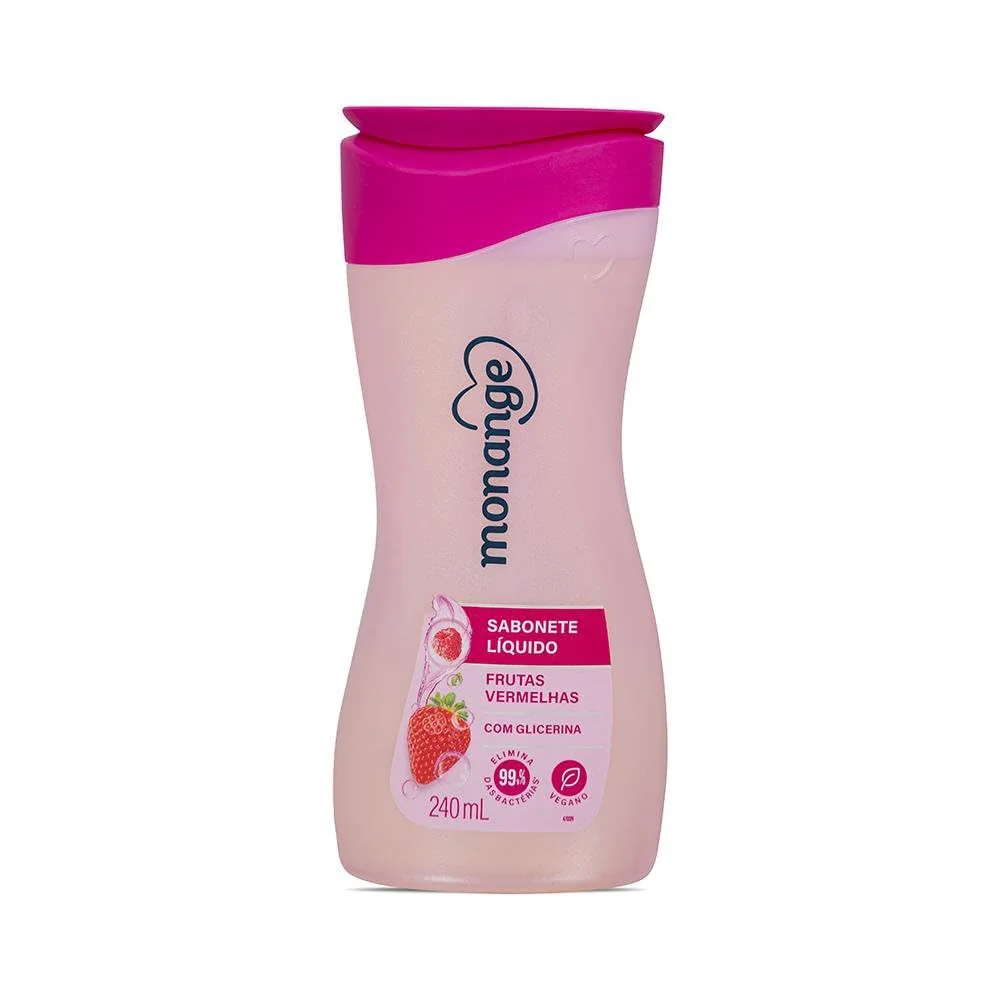 Monange Sabonete Líquido Frutas Vermelhas 240Ml