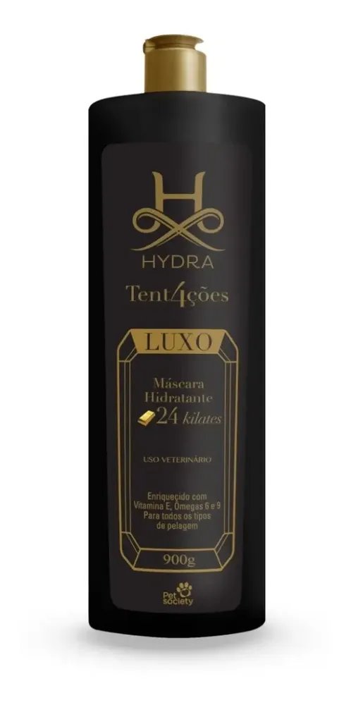 Máscara Hidratante Hydra Luxo 24 Kilates para Cães 900g