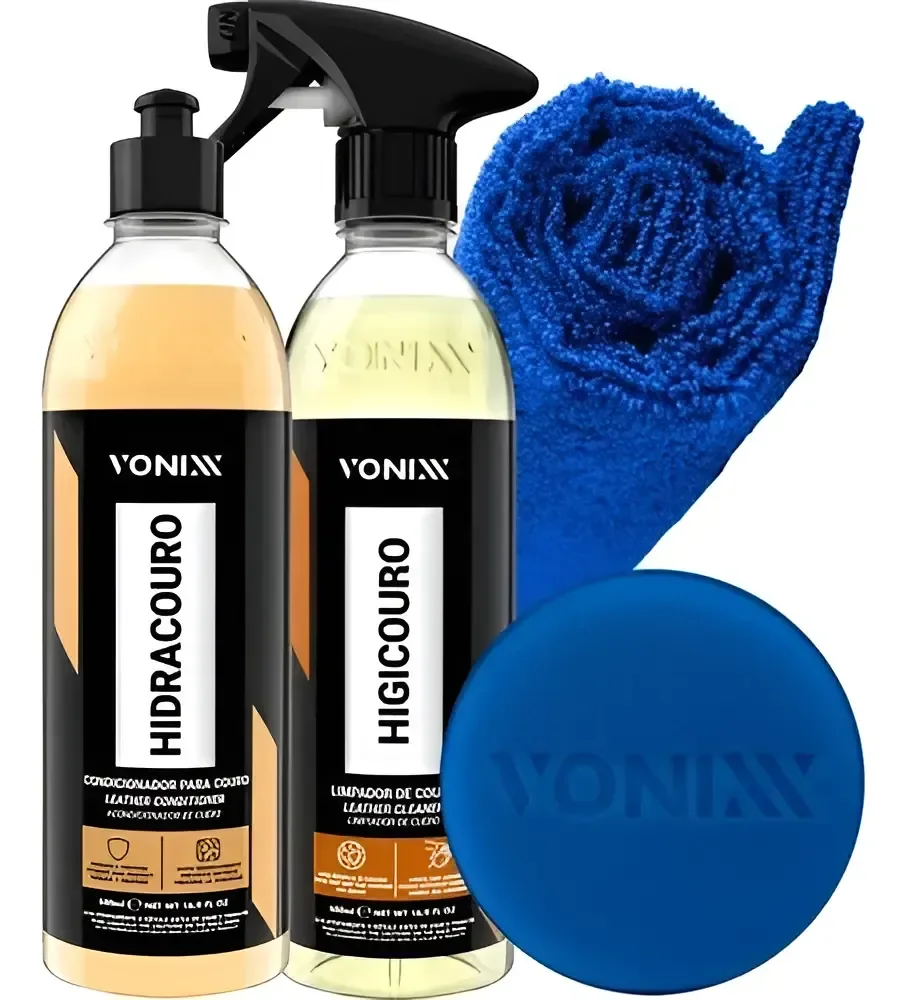 Kit Limpar Hidratar Couro Vonixx Higicouro + Hidracouro + To