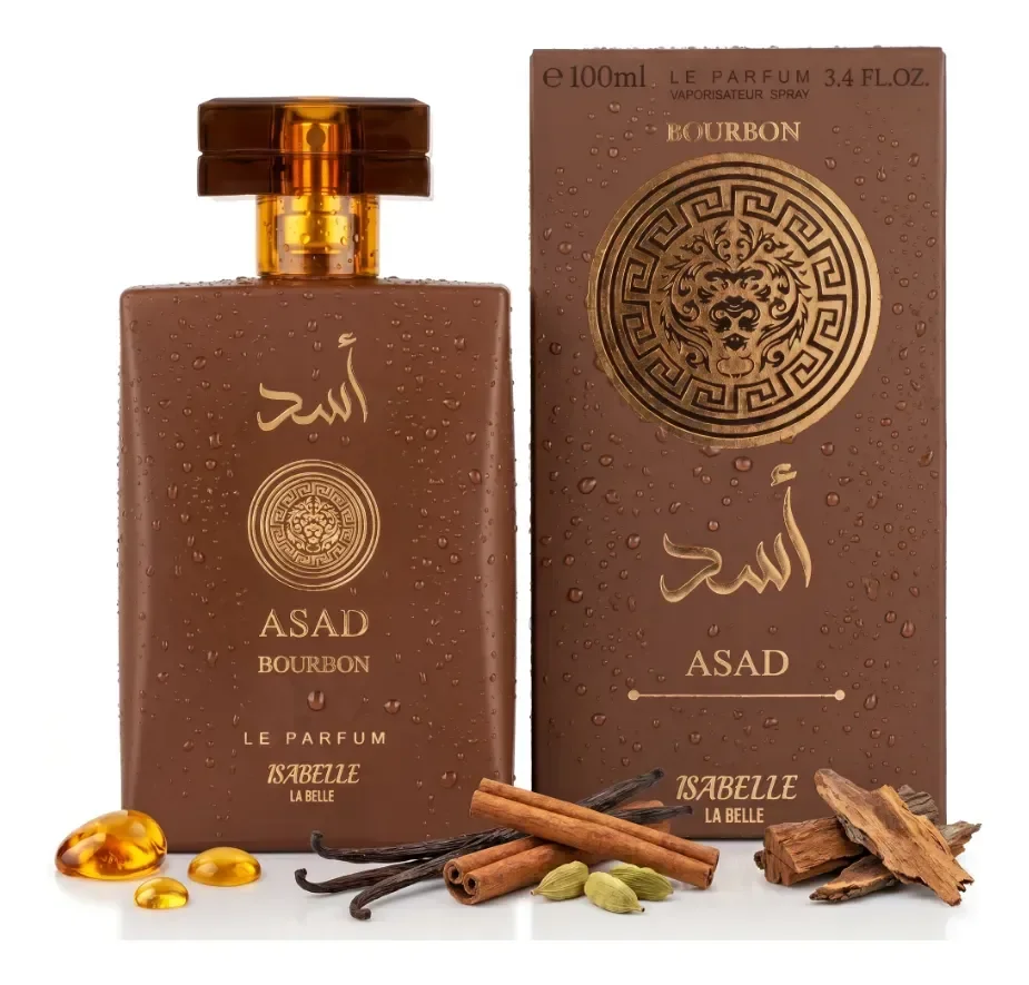 Perfume Árabe Amadeirado Asad Bourbon Isabelle Alta Fixação
