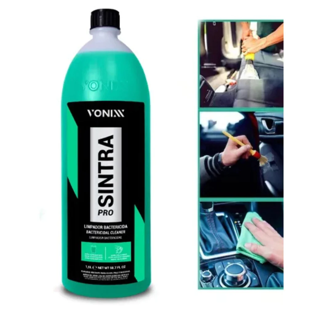 Sintra Pro Vonixx Limpeza Interna De Veiculos 1,5l Multiuso Limpador Bactericida Painel  Plasticos