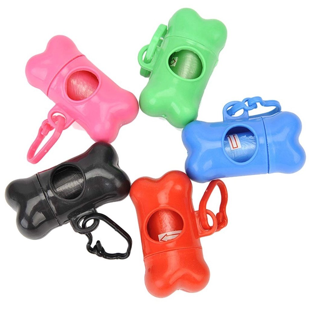 Kit Cata Caca Com 2 Refis Sacos Porta Saquinho Pet Cães Gatos Cachorro Recolher Cocô