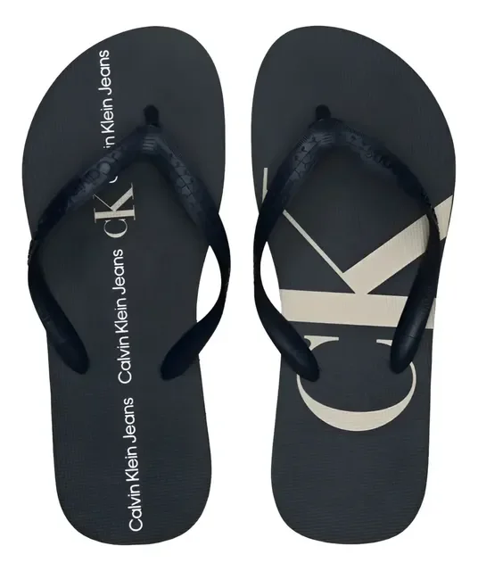 Chinelo Masculino Logo Corrido Calvin Klein Jeans Original