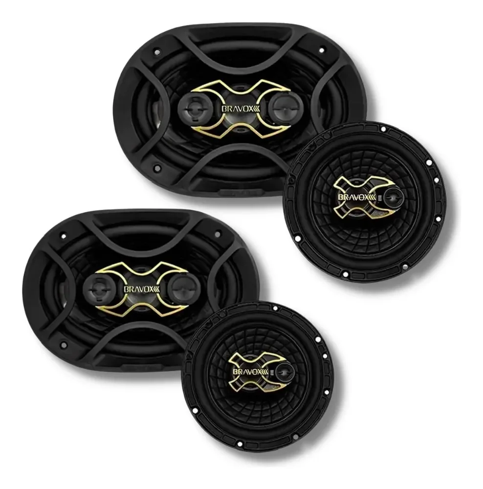 Kit Fácil Bravox Alto Falante 6x9 + 6 240w Rms Linha Gold