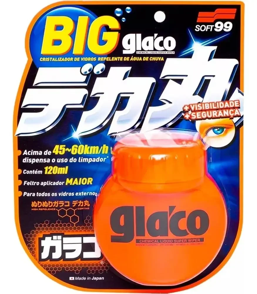 Glaco Big Cristalizador De Parabrisas Repele Água 120ml