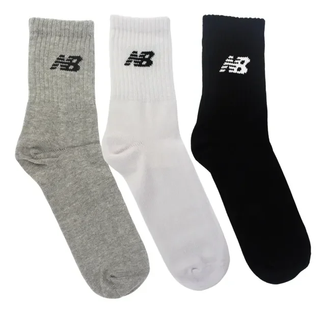 Kit 3 Meias New Balance Cano Longo 39 Ao 42 Unissex Conforto