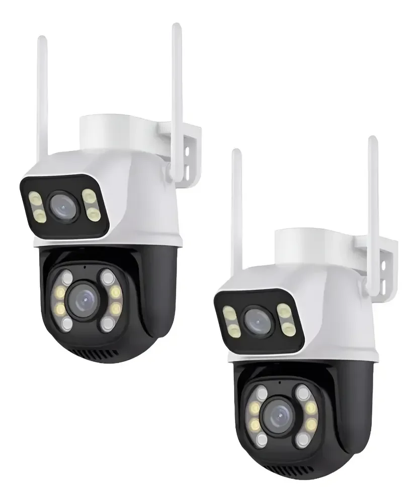 Kit 2 Câmera Wifi Externa A28 App Icsee Dupla Visão 3mp Prova Dágua Cor Branco Estary Shop