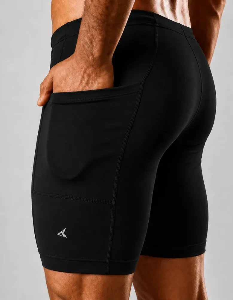 Bermuda De Compressão Masculina Com Bolso