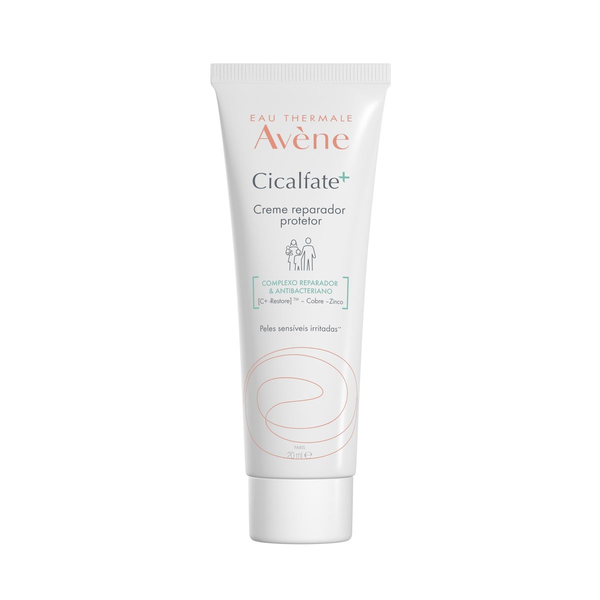 Avène Cicalfate+ Creme Reparador Facial, Nutre, Protege e Repara Pele Irritada, Água Termal Avène, Sulfato de Cobre e Zinco, Purifica, Acalma e Acelera a Reparação da Pele, Resultados Visíveis em 48 Horas, 20ml