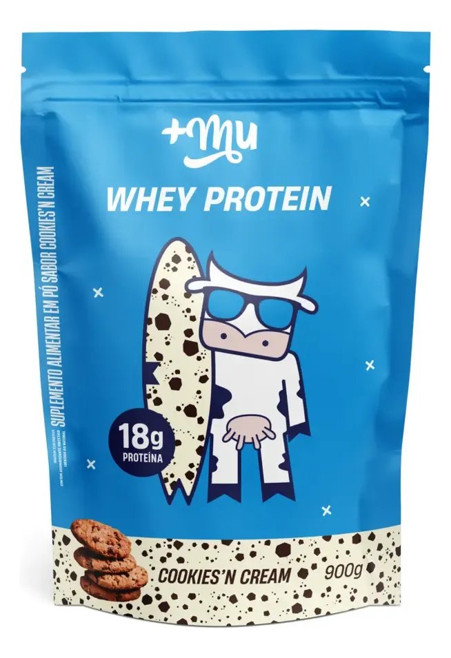 Whey Concentrado Sabor Cookies And Cream Refil 900G +Mu