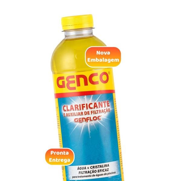 Genco Genfloc Clarificante Para Piscinas Decantador Auxiliar de Filtração 1 Litro