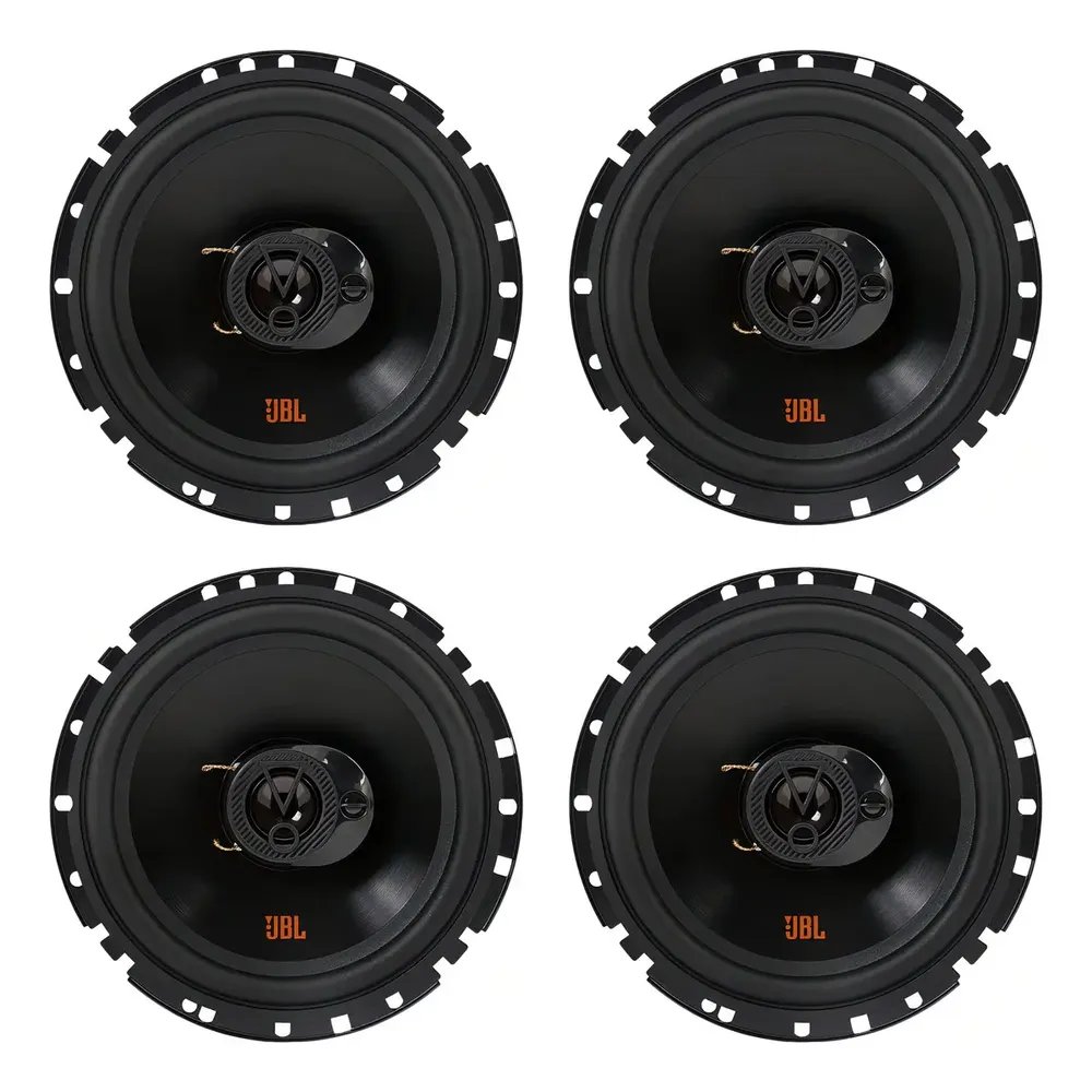 Kit 4 Falantes 6 Polegadas Jbl 6trfx55 Triaxial 220w 4 Ohms Cor Preto