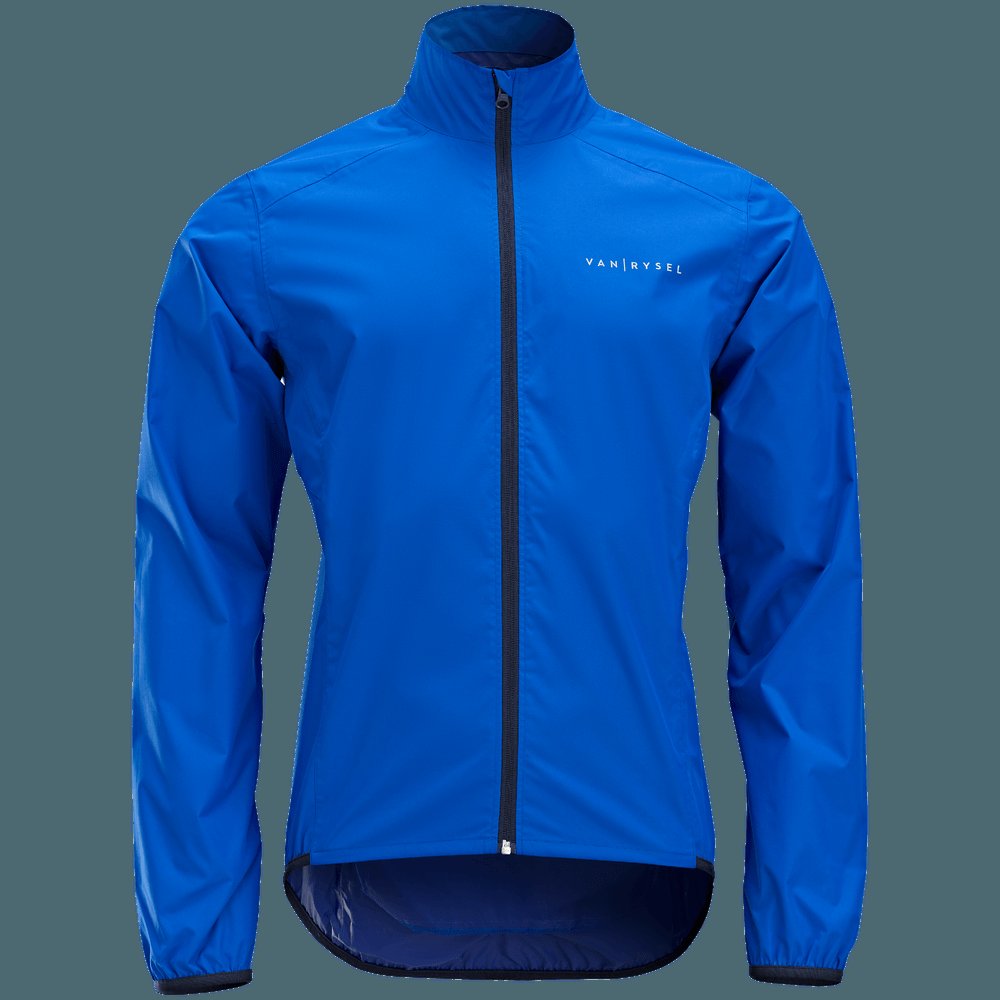 Jaqueta Masculina de Ciclismo Impermeável Van Rysel Azul