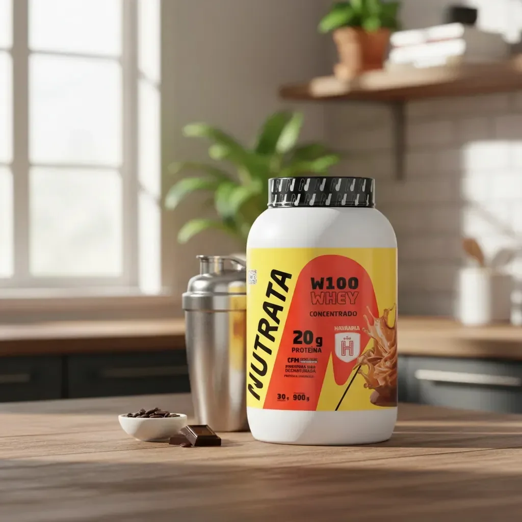 W100 Whey Concentrado Pote 900g Dulce de Leche Havanna Nutrata